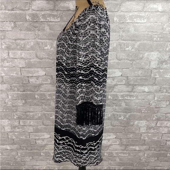 Karen Kane Citrus Twist Fringe Dress - Picture 8 of 8